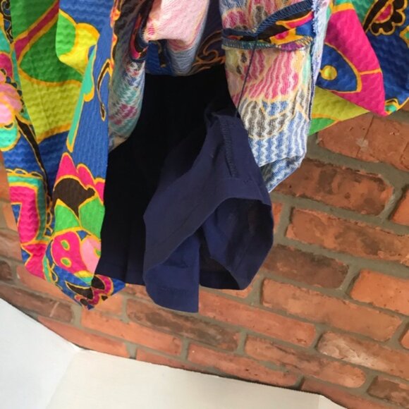 Lilly Pulitzer 100% Cotton Dress Bright Print Sleeveless Zipper Sheath Lined 2 - Picture 9 of 15